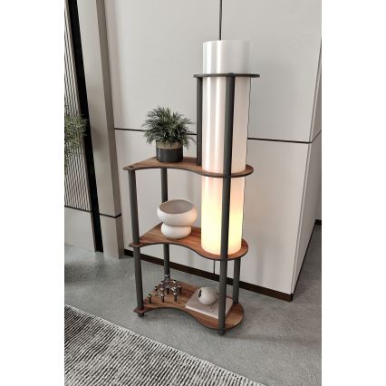 Stehleuchte mit Ablagen NOTO 1xE27/40W/230V braun/schwarz