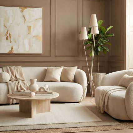 Stehleuchte TREFOT 3xE14/15W/230V beige