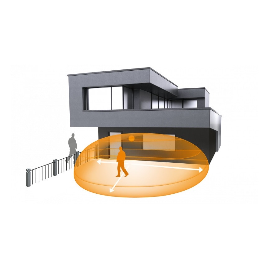 STEINEL 007614 - Außen-Bewegungsmelder iHF 3D KNX schwarz IP54