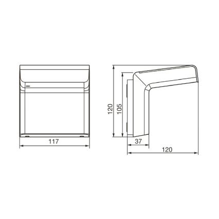 STEINEL 007614 - Außen-Bewegungsmelder iHF 3D KNX schwarz IP54