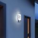 STEINEL 010454 - LED-Hausnummernschild mit Bewegungsmelder L220LED LED / 7,5 W Edelstahl IP44