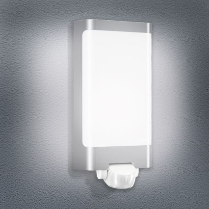 STEINEL 010461 - LED-Außenleuchte mit Sensor L240LED LED/7,5W Edelstahl IP44