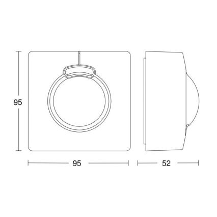 STEINEL 010546 - Außen-Bewegungsmelder HF 3360 weiß IP54