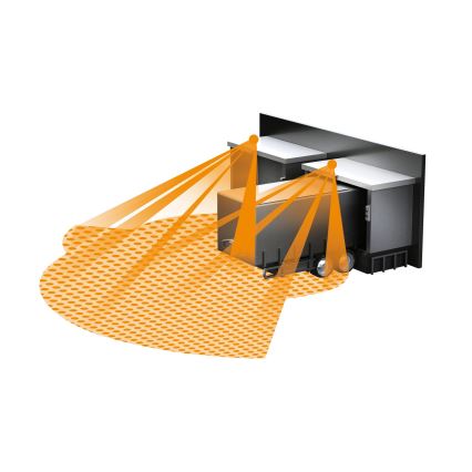 STEINEL 029593 - Bewegungssensor für den Außenbereich sensIQ KNX weiß IP54 + Fernbedienung