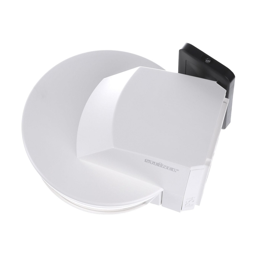 STEINEL 034955 - Bewegungssensor für den Außenbereich SenslQ S weiß IP54 + Fernbedienung