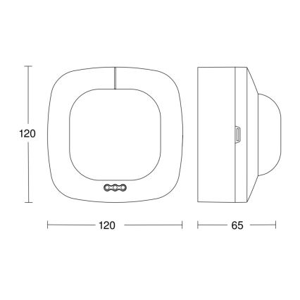 Steinel 035273 – Präsenzmelder IR QUATTRO HD 24M DALI PLUS weiß