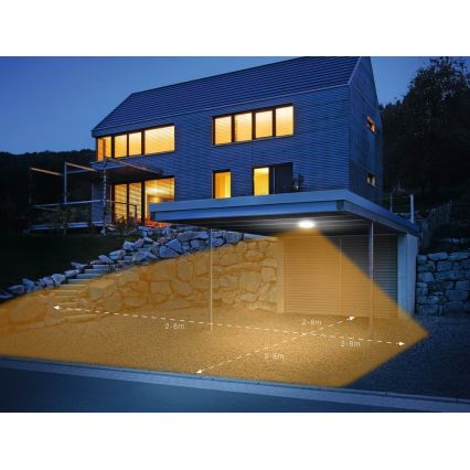 Steinel 035440 - LED Außenleuchte mit Sensor QUATTRO LED/10W/230V IP54