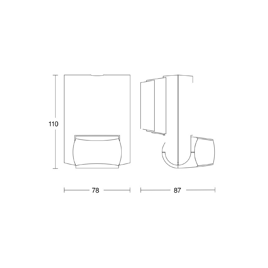 Steinel 035761 - Außen-Infrarotsensor IS 130-2 Anthrazit IP54