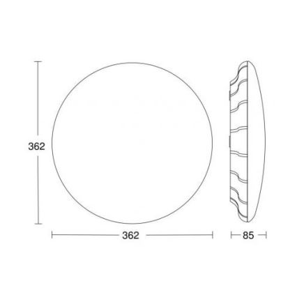 Steinel 035853 - LED-Deckenleuchte mit einem Bewegungsmelder RS PRO LED/26W/230V 3000K