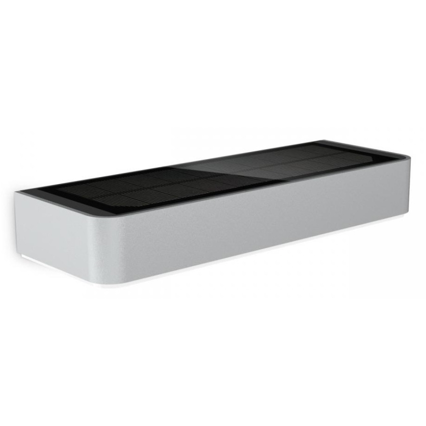 Steinel 052652 - LED-Solarleuchte mit Sensor XSolar SOL-O LED/1,5W 2x2000mAh IP44 silber