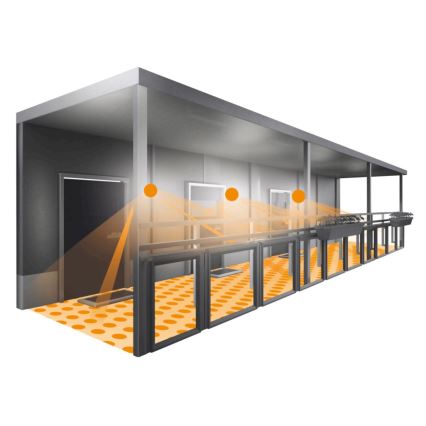 STEINEL 053031 - LED-Outdoor-Wandleuchte mit Sensor L691 LED/9W/230V 3000K IP44