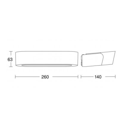 Steinel 053178 - LED Außenleuchte mit Sensor LN 710 LED/8,5W/230V IP44 SI