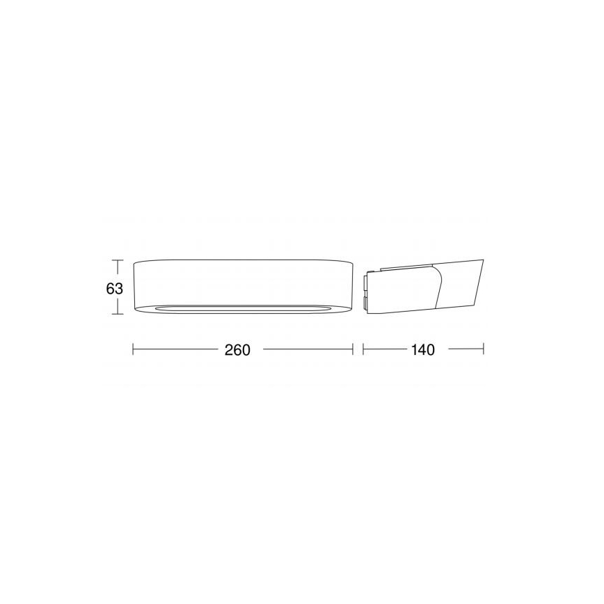 Steinel 053178 - LED Außenleuchte mit Sensor LN 710 LED/8,5W/230V IP44 SI