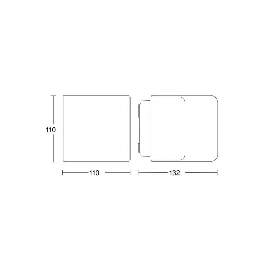 Steinel 055523 - LED Außenleuchte mit Sensor L 835 LED/9,5W/230V IP44 silber