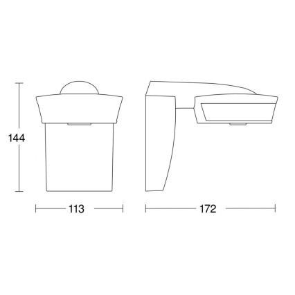 Steinel 056636 - Bewegungssensor SensIQ IP54 anthrazit + Fernbedienung