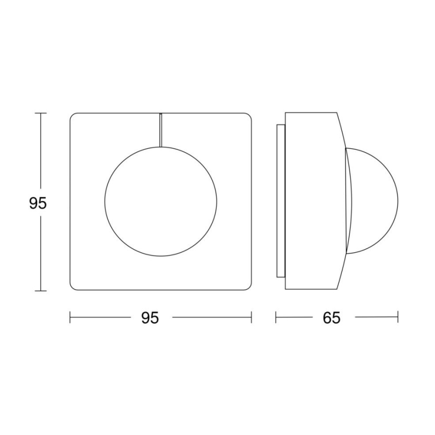 Steinel 057237 - Bewegungsmelder IS 3360 DALI-2 IP54 quadratisch weiß