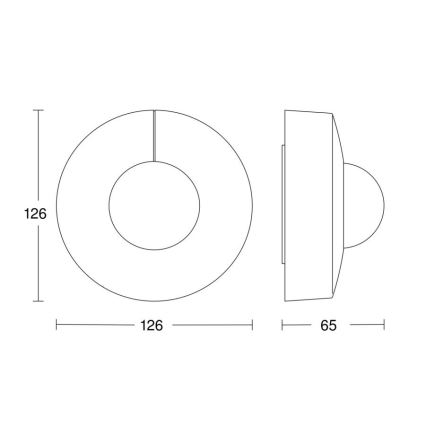 Steinel 057251 - Bewegungsmelder IS 3360 DALI-2 IP54 rund weiß