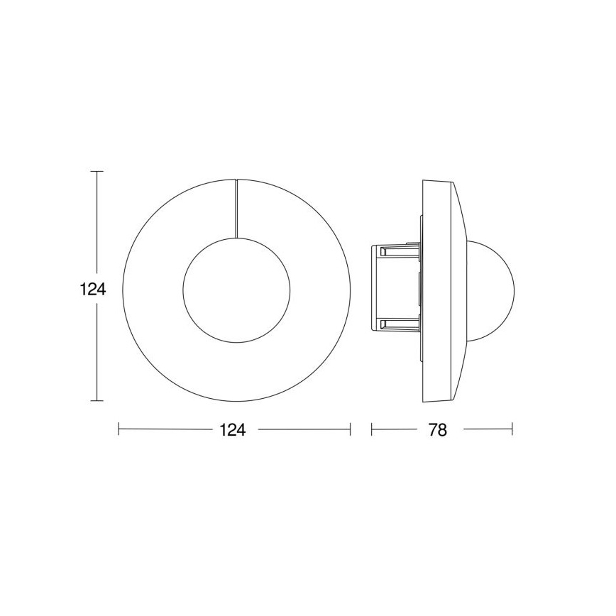 Steinel 057268 - Bewegungsmelder IS 3360 DALI-2 IP20 rund weiß