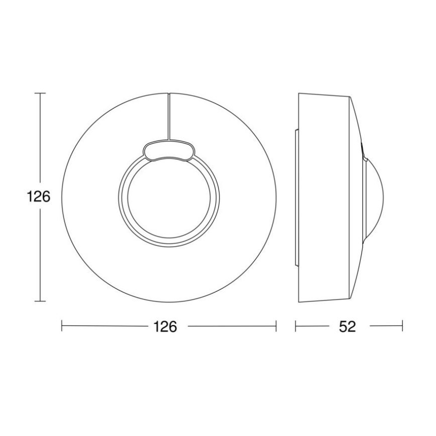Steinel 057329 - Bewegungsmelder HF 3360 DALI-2 IP54 rund weiß