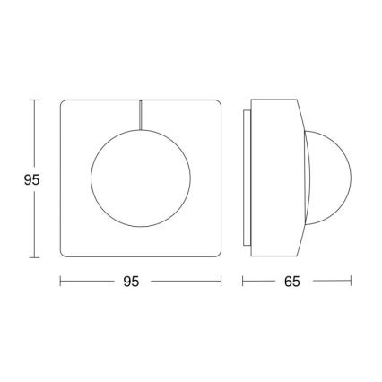 Steinel 057350 - Bewegungsmelder IS 3180 DALI-2 IPD IP54 weiß