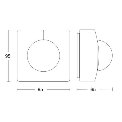 Steinel 057374 - Bewegungsmelder IS 3360 MX Highbay DALI-2 IP54 weiß