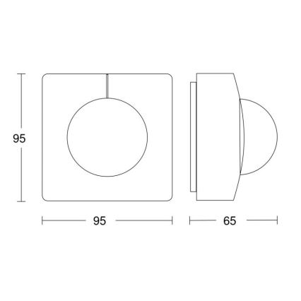 Steinel 057374 - Bewegungsmelder IS 3360 MX Highbay DALI-2 IP54 weiß