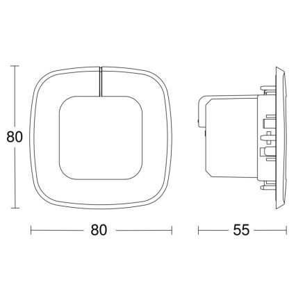 Steinel 057510 – Präsenzmelder IR Quattro SLIM XS 4m DALI-2 weiß