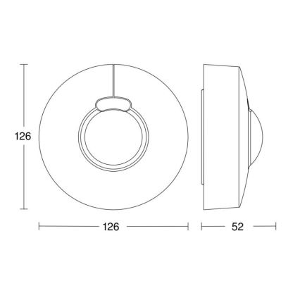 Steinel 058234 – Bewegungsmelder HF 3360 V3 KNX IP54 rund weiß