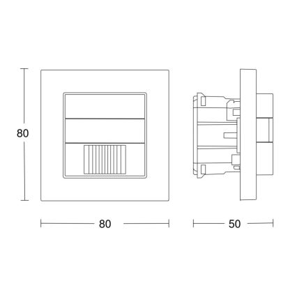 Steinel 058463 - Bewegungsmelder IR 180 V3 KNX weiß