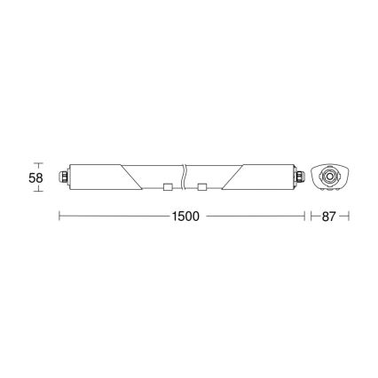 Steinel 058722 - Dimmbare LED-Hochleistungsleuchte  RS PRO 5150 C LED/42W/230V IP65