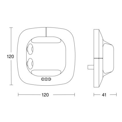 Steinel 059507 – Präsenzmelder Single US KNX weiß