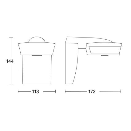 Steinel 059576 – Bewegungsmelder SensIQ IP54 weiß + Fernbedienung