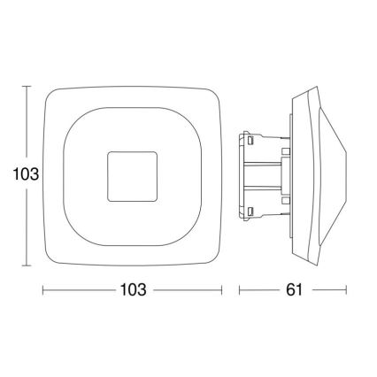 Steinel 064419 - Präsenzmelder HF 360-2 BT IPD weiß