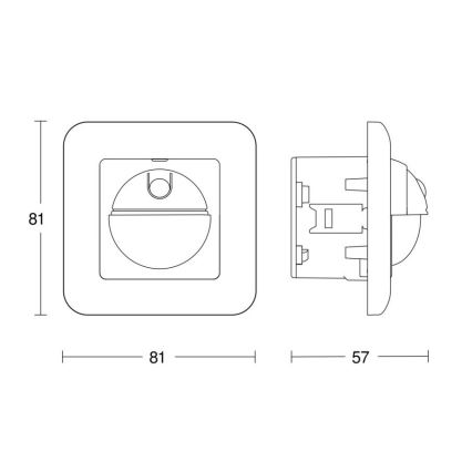 Steinel 065003 - IR-Bewegungsmelder 2180 UP ECO 230V weiß