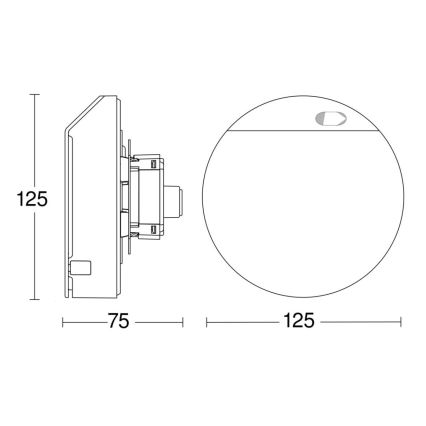 Steinel 067304 – Einbau-Bewegungssensor HPD3 IP weiß