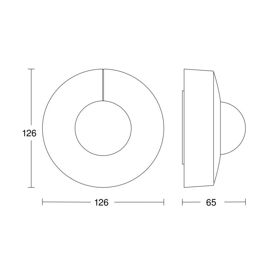 Steinel 068547 - Bewegungssensor IS 3360 40m COM1 IP54 rund schwarz
