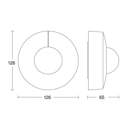 Steinel 068585 – Bewegungsmelder IS 3360 40m V3 KNX IP54 rund schwarz