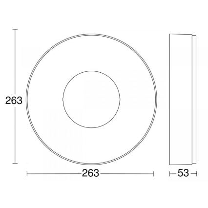 Steinel 078775 – LED-Deckenleuchte RS 200 C LED/17,1W/230V 3000K IP54