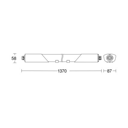 Steinel 078881 - LED-Hochleistungsleuchte mit Sensor RS PRO 5100 SC LED/30W/230V IP66