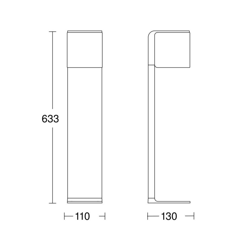 Steinel 079284 - LED Außenleuchte GL 80 C LED/9,1W/230V IP44 anthrazit