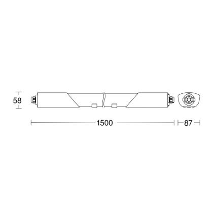 Steinel 079338 - LED-Hochleistungsleuchte mit Sensor RS PRO 5150 SC 5C LED/42W/230V IP66