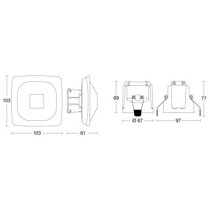 Steinel 079420 - Präsenzmelder HF 360-2 COM1 weiß