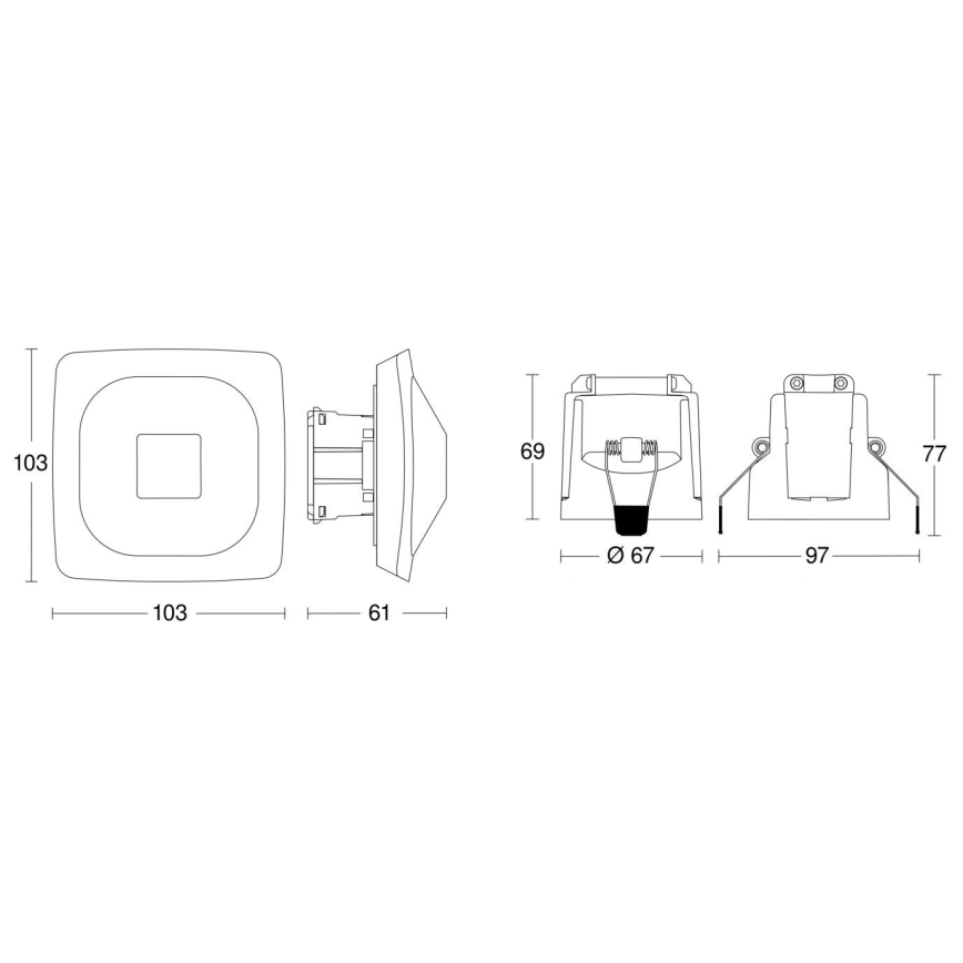 Steinel 079420 - Präsenzmelder HF 360-2 COM1 weiß