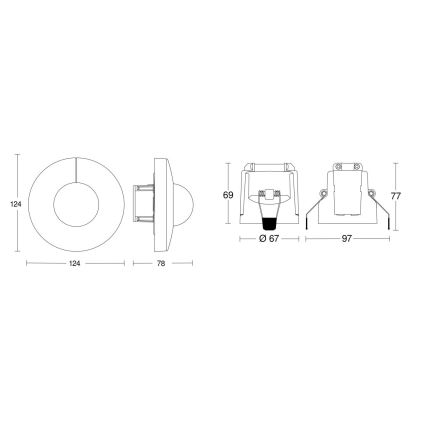 Steinel 079703 - Bewegungssensor IS 345 KNX IP54 rund weiß