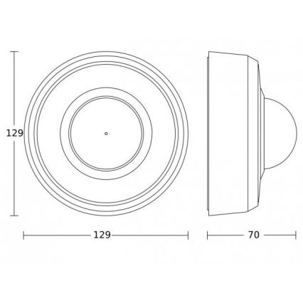 Steinel 087760 - Bewegungssensor für den Außenbereich MD-24 ECO COM1 360° IP54 weiß