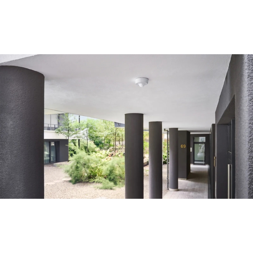 Steinel 088156 - Outdoor-Bewegungssensor mit Präsenzsensor PD-8 ECO DALI-2 360° IP54 weiß