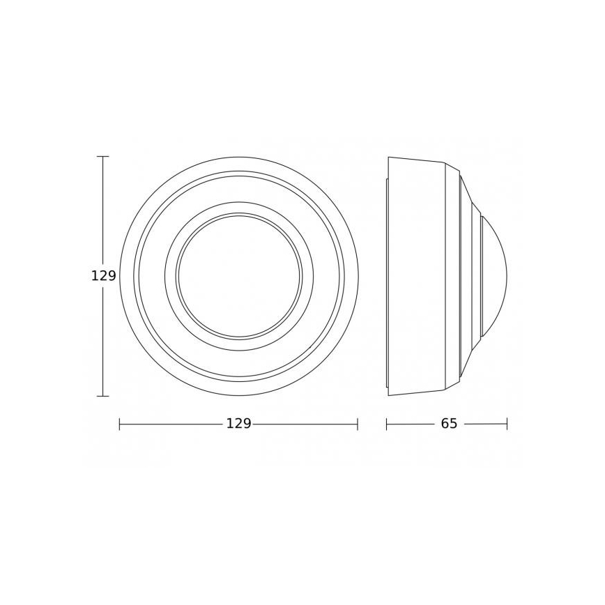 Steinel 088156 - Outdoor-Bewegungssensor mit Präsenzsensor PD-8 ECO DALI-2 360° IP54 weiß