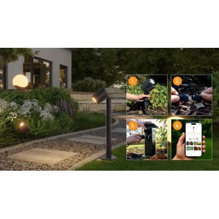 Steinel 089337 - LED RGBW Außenleuchte LED/7,9W/24V IP65