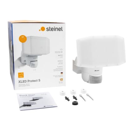 Steinel 089894 - LED-Strahler mit Sensor XLED PROTECT LED/14,3W/230V 3000K IP54 weiß