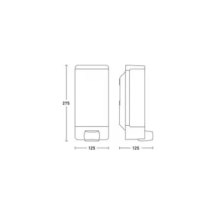 Steinel 094263 - Hausnummernleuchte mit Sensor 1xE27/15W/230V L 14 S IP44
